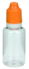 PET Liquid Flasche mit Spitze 3 mm, 30 ml, orange
